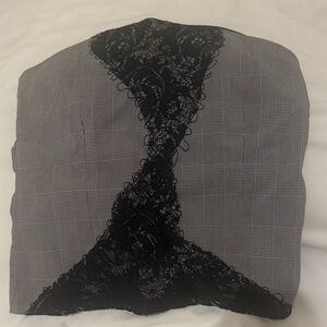 Poleci Black and Gray Top